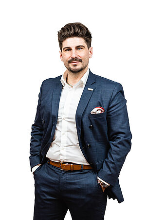 Portrait von Herrn Flaviu Muresan.